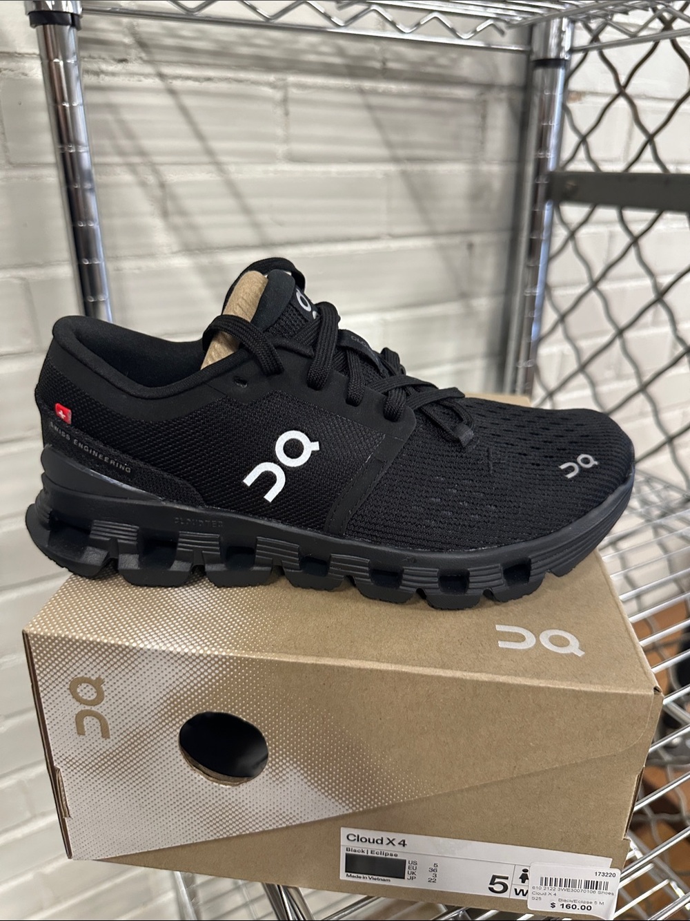 On Running Cloud X 4 Women's Running Shoe - Black